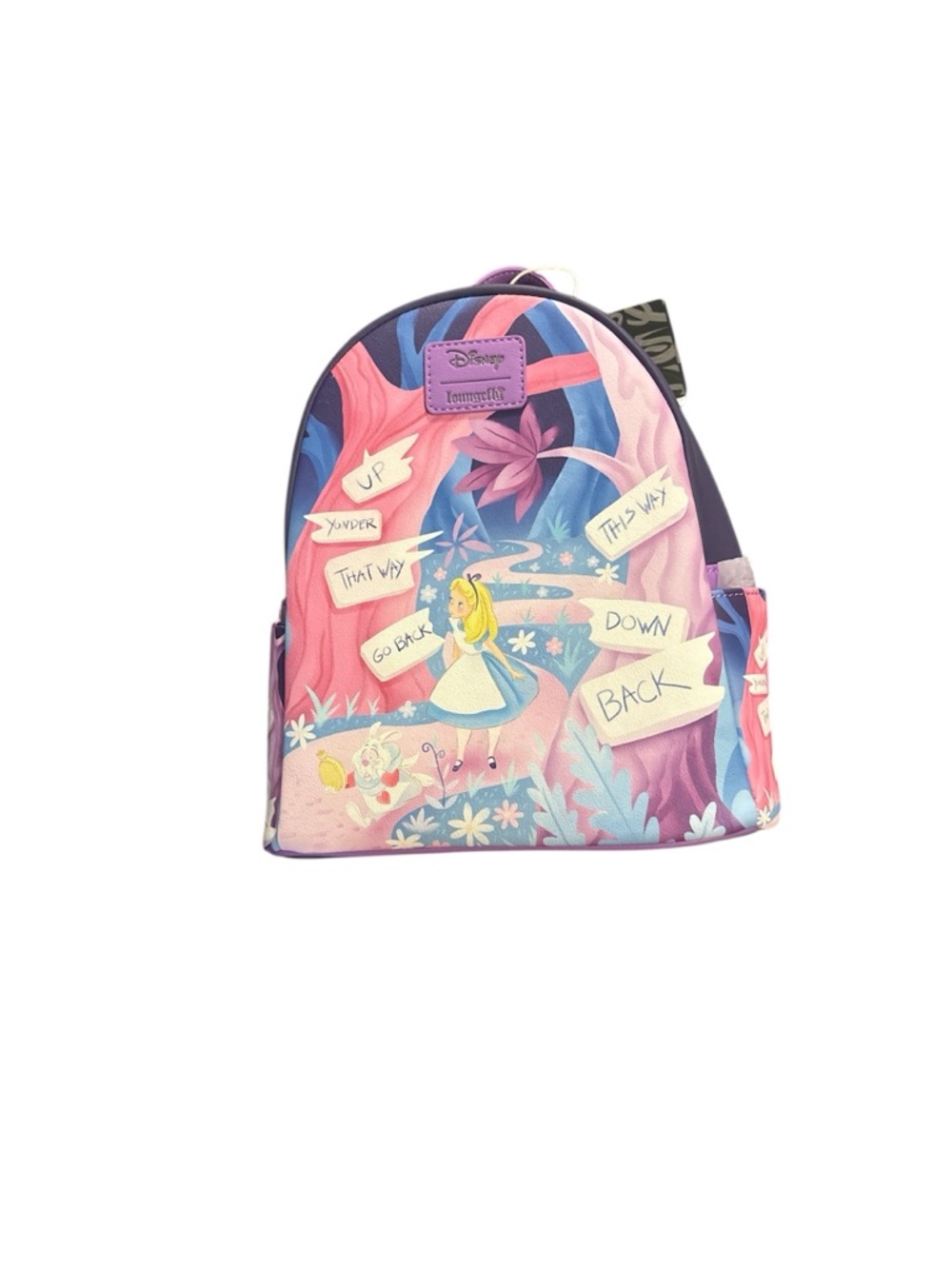 Loungefly Alice in Wonderland Purple Pink Blue Backpack